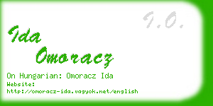 ida omoracz business card